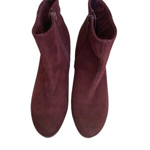 Women's Burgundy Ankle Boots